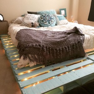 Decoração com Paletes cama