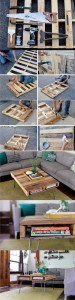 Decoração com Paletes mesa