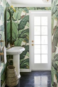 papel de parede casa de banho